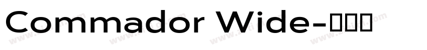 Commador Wide字体转换